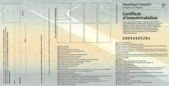 cout duplicata carte grise