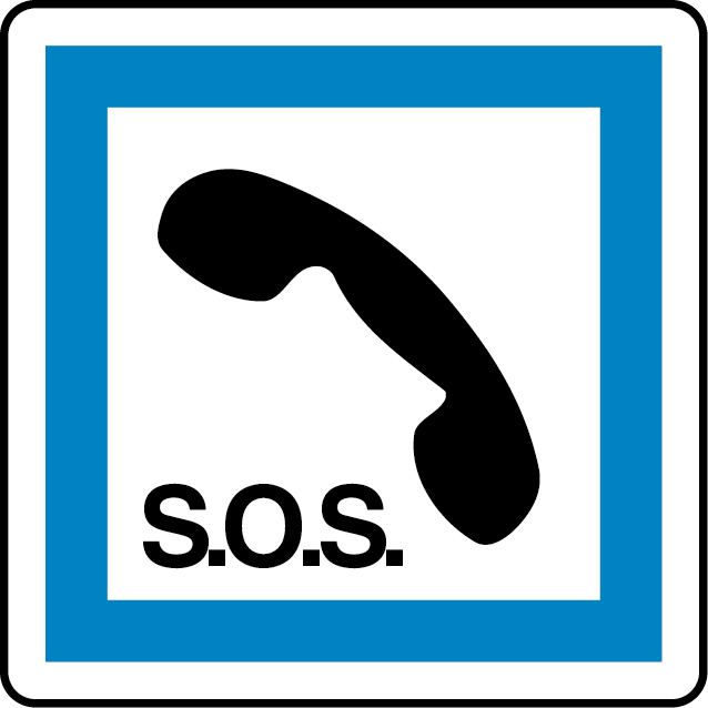 Panneau de poste d'appel d'urgence CE 2 a