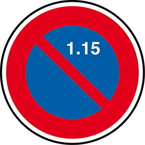 Panneau stationnement alterné